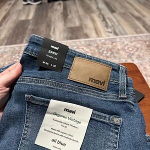 Mavi Men's Organic Vintage Straight Jeans - All Blue